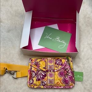 Vera Bradley Travel Belt Bag Gold and Pink